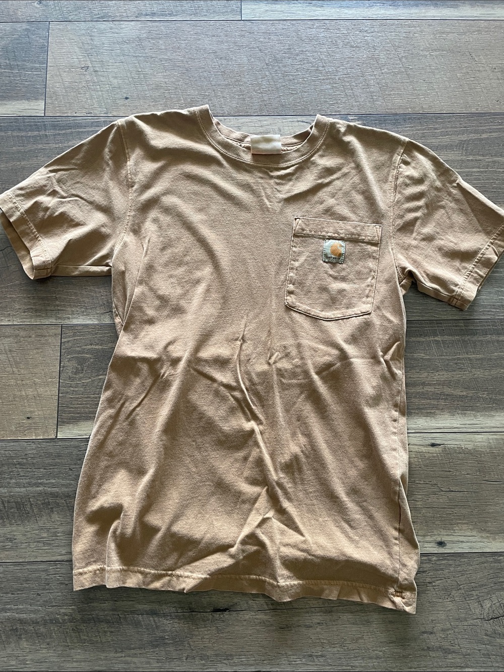 Carhartt Short-Sleeve Pocket Tee in Light Brown